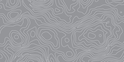 Abstract Wavy Topographic Contour Map Design Featuring Smooth White Line Patterns Over a Minimal Background, Representing Elevation and Natural Flow in a Modern Geographical Style