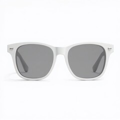 isolated white sunglasses on white background