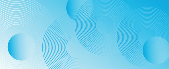 Abstract blue circle and white background. Vector illustration design for presentation, banner, cover, web, flyer, card, poster, wallpaper, texture, slide and business card