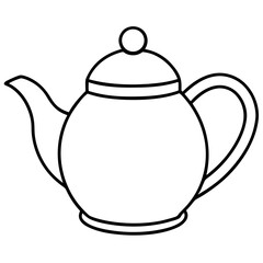 teapot isolated on white
