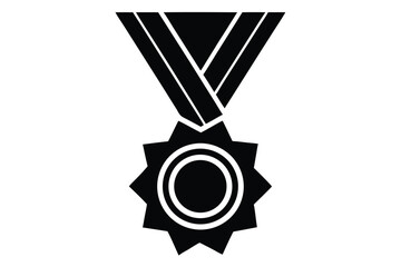 gold medal with ribbon