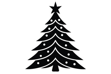 christmas tree vector illustration