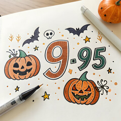 Halloween gingerbread between black cobweb