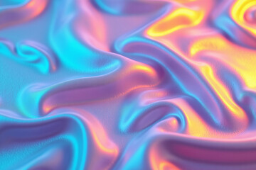 Obraz premium Holographic Rainbow Foil Iridescent Texture – Abstract Hologram Background