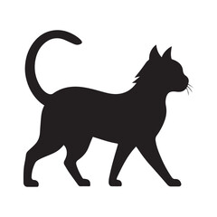 black cat vector