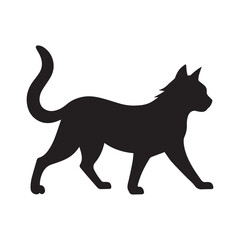 black cat vector