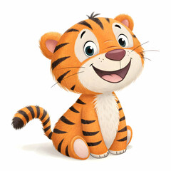 A picture of a tiger that has the name tiger on it