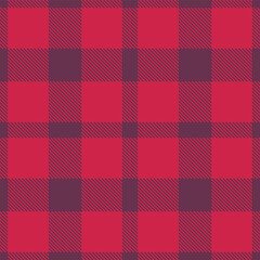 Plaid pattern seamless. Rich dirty purple & Fire ruby Tartan Fabric Design. 