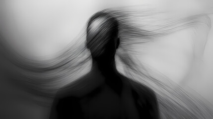 Obraz premium An intensely blurred report, obscured by heavy black smudges, symbolizing the concealment of vital information and the distortion of reality. Blurred Reality. Illustration