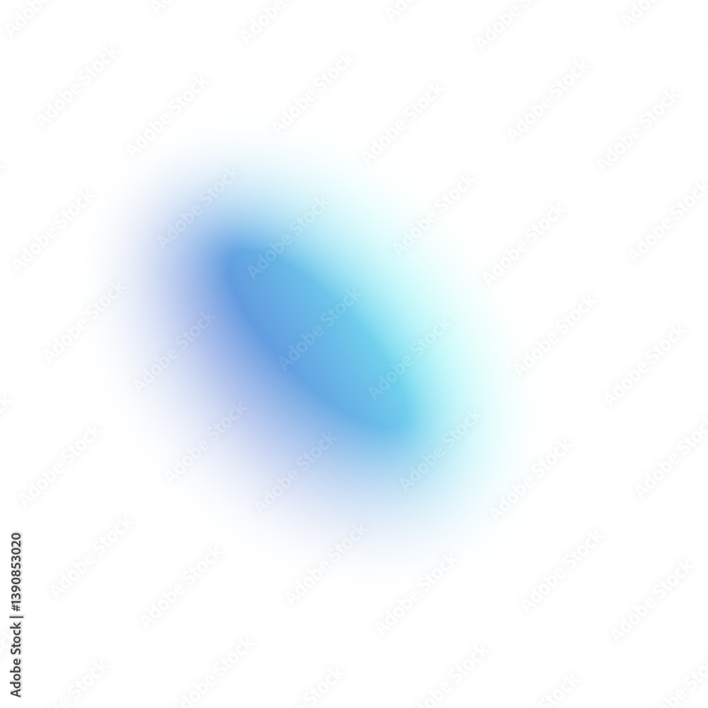 Poster soft blue gradient background with smooth color transition, pastel mesh elements, blurred circular s