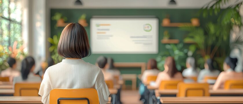 Employees engaging in real-world business simulation training office environment group learning interactive session