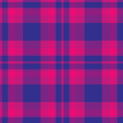 Contemporary Seamless Tartan featuring Light magenta and Rustic sapphire Fabric Design
