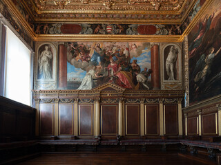 Obraz premium Interior of the Palazzo Ducale (Doge's Palace) in Venice, Italy