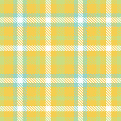 Contemporary Dark maize & Rustic greenish beige Seamless Tartan Fabric Design