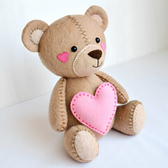 Adorable Light brown Teddy Bear with Bow