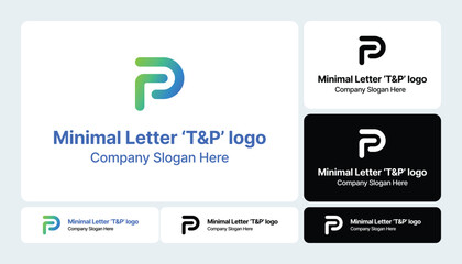 Minimal Letter ‘T&P’ Logo | Elegant Initials Typography