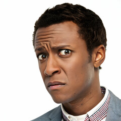 Obraz premium Portrait of young woman against white background