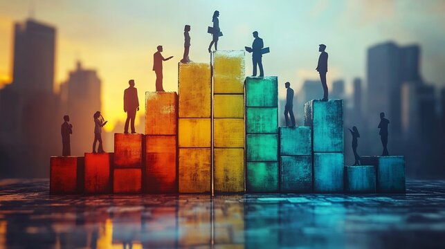 Conceptual business image showing client retention strategies with a background representing support growth and brand loyalty in marketing