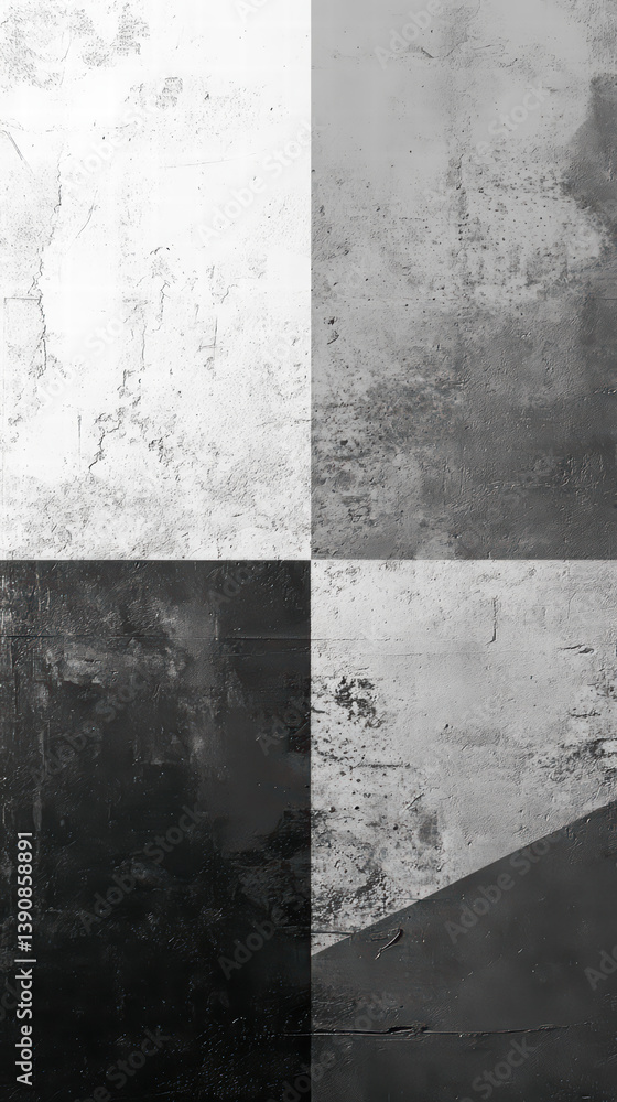Poster abstract grid texture: a compelling monochromatic composition featuring a grid pattern with diverse 