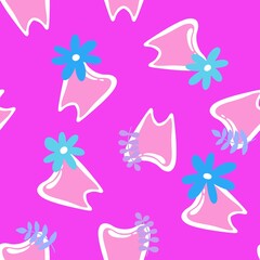 Medicine seamless teeth pattern for wrapping paper and fabrics and linens