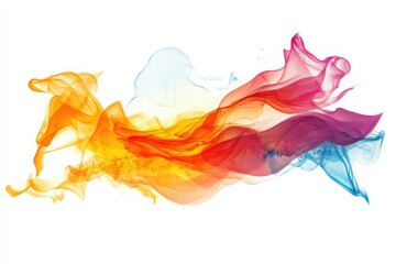 Vibrant colorful smoke abstract background