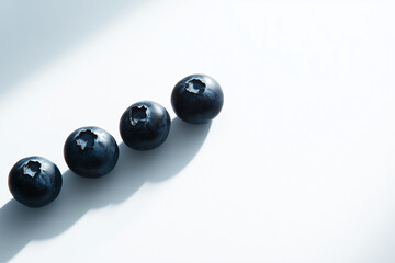 Berries in white background