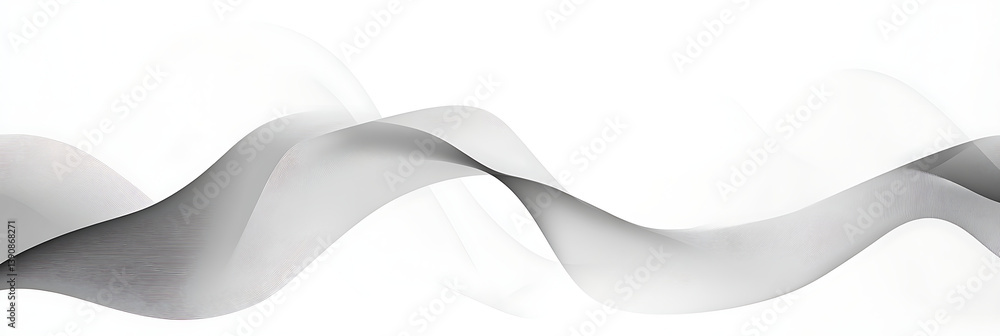 Poster white background with wavy shapes and curves, simple vector illustration. the background is white an