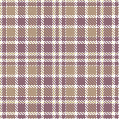 Timeless Traditional white & Classic purple grey Seamless Tartan Fabric Design