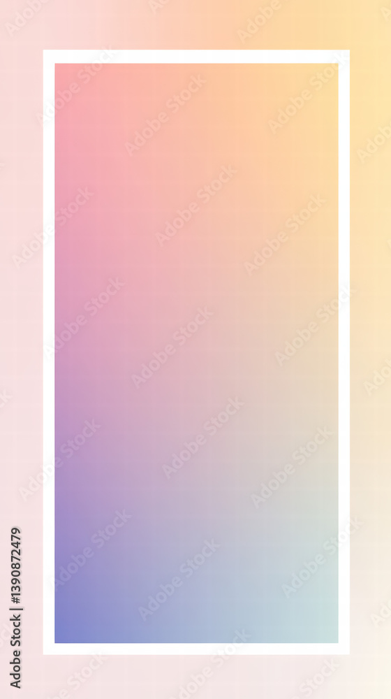 Poster gradient palette with frame: a harmonious blend of colors, perfect for design. it features pastel hu