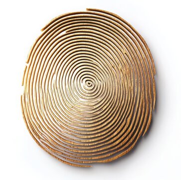 recommend clip art: Fingerprint isolated on white background