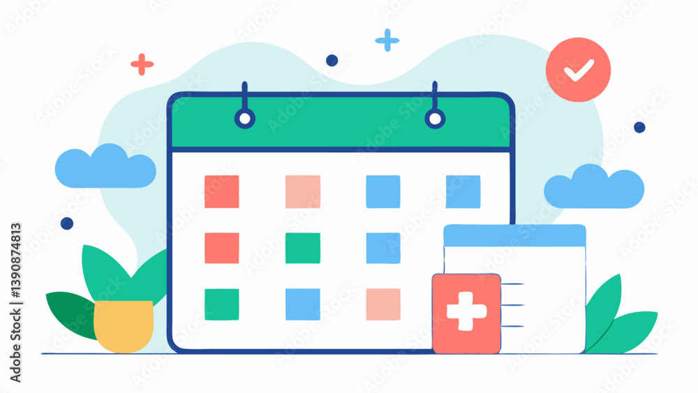 Poster calendars and apps a digital calendar and application interface showing scheduled therapy sessions u