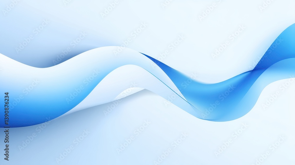 Poster abstract white and blue background with light waves for design template vector. illustration of an a