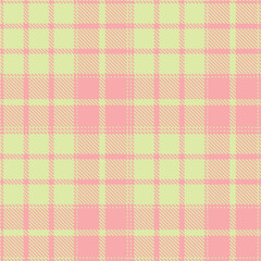 Timeless Deep light light green & Smoky soft pink Seamless Tartan Fabric Design