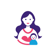 Beautiful Motherhood Doodle Art Perfect for Celebrations and Family Themes