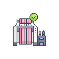 Textile Cutting Machine Icon