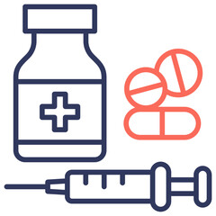 Obraz premium Treatment Dual Tone Icon