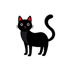Cat Eyes Doodle on White Background