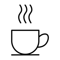 Coffee Vector Line Icon Design