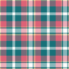 Bright deep aqua Tartan patterns fabric texture. Timeless Highland very light brown Seamless Tartan