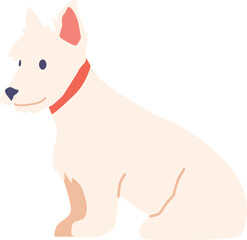 Cute dog animal vector illustration