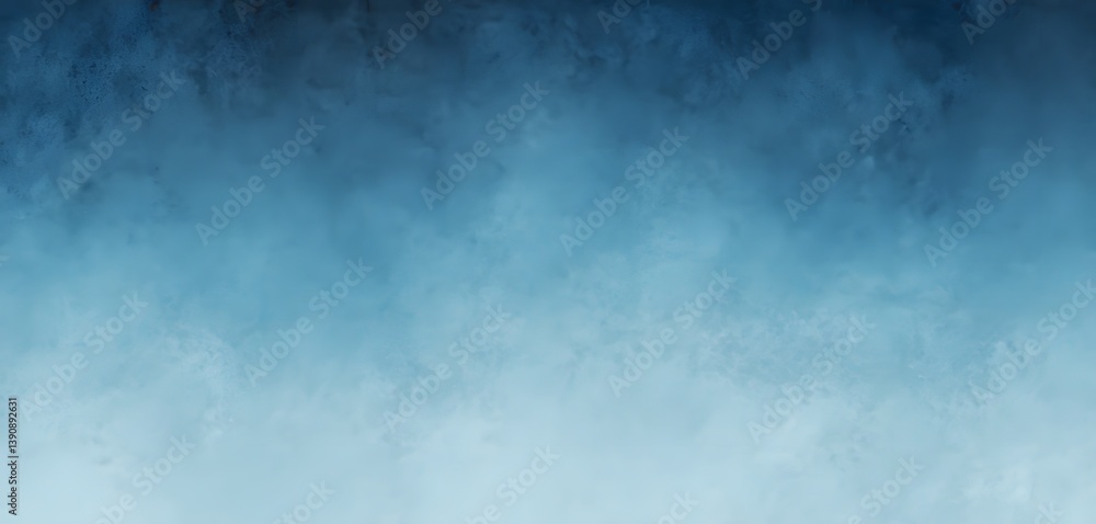 Poster Gradient Blue Texture Image. Soft Light Abstract. Calming Design Background. Digital Art Element. Grainy Backdrop For Presentations, Adds Depth And A Tranquil Feeling. Use For Many Projects.