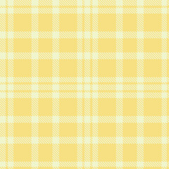 Vibrant ecru and Bright wheat Seamless Tartan Fabric Design