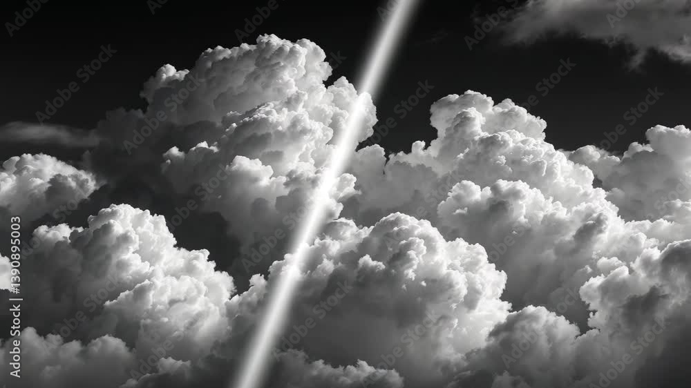 Poster soft white clouds placed on a black canvas. design inspiration. conceptual cloud patterns. fog in th