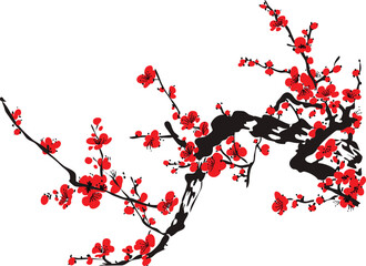 Realistic sakura blossom - Japanese cherry tree