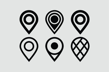 Map Pinpoint Icons - Multi Series - stock illustration