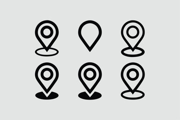 Map Pinpoint Icons - Multi Series - stock illustration