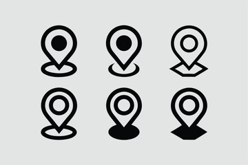 Map Pinpoint Icons - Multi Series - stock illustration