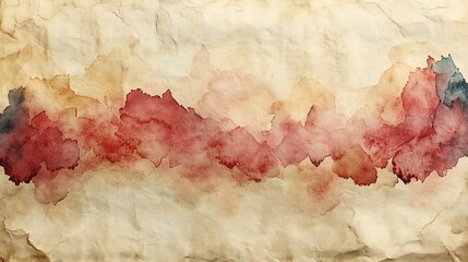 Obraz premium Retro canvas texture with vintage watercolor strokes offering a smooth grunge paper effect and artistic brushstroke accents for a creative design