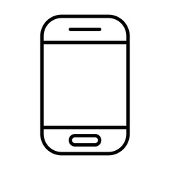 Smartphone Vector Line Icon Design