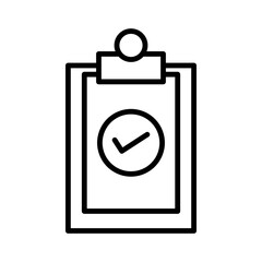 Survey Vector Line Icon Design